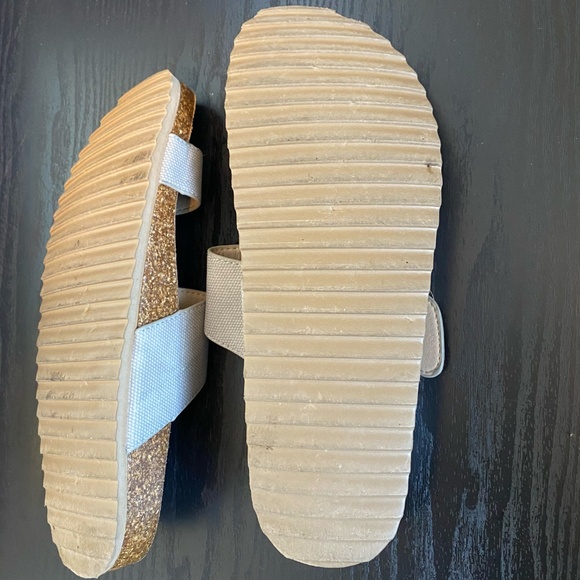 Bjorndal Womens Toe Loop Cork Footbed Sandals Buckle Slide, Gray Brown SZ 10 - Picture 9 of 10